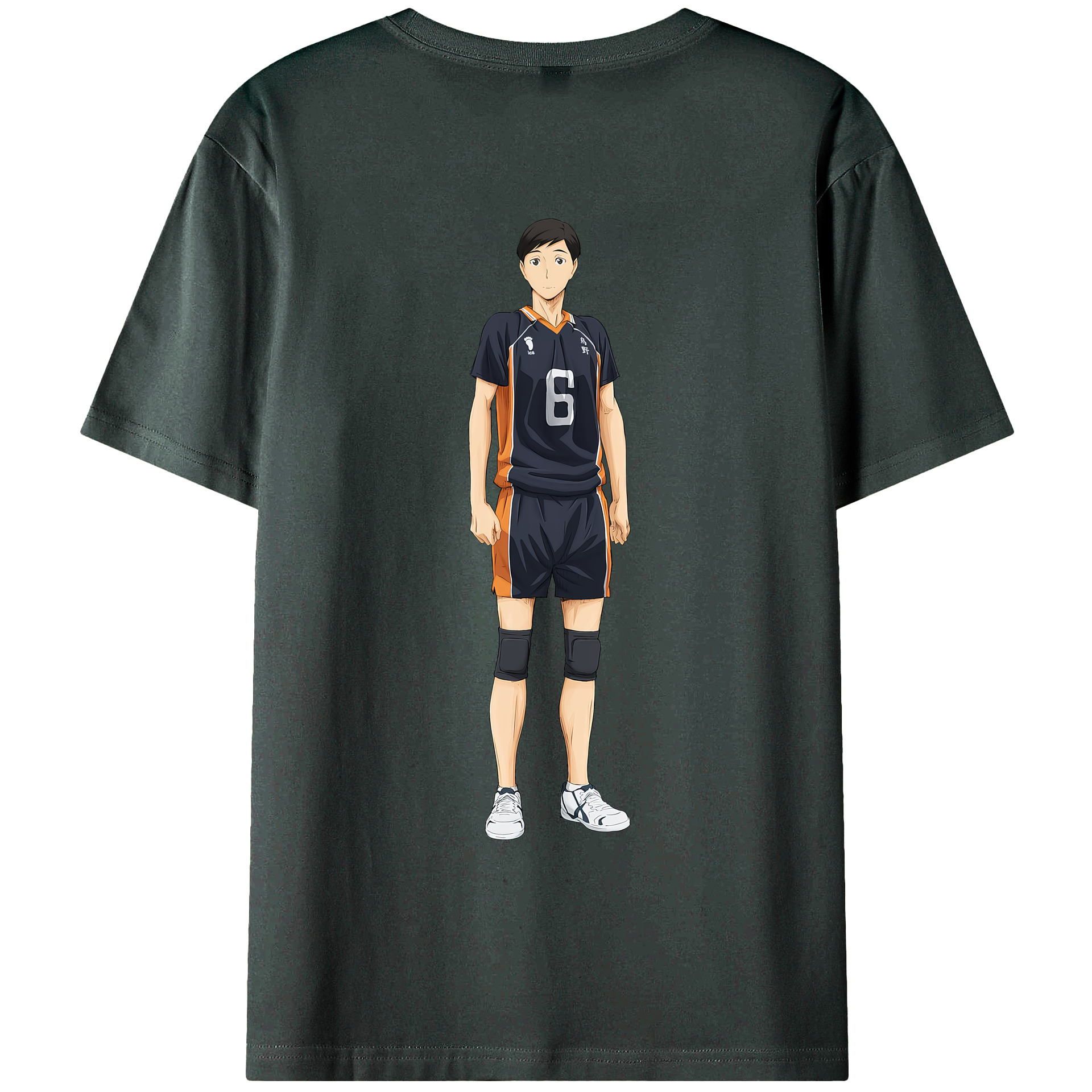 （画像用） ハイキュー!! Haikyu!! 綿100％ メンズ半袖Tシャツ（バックプリント） 通気性